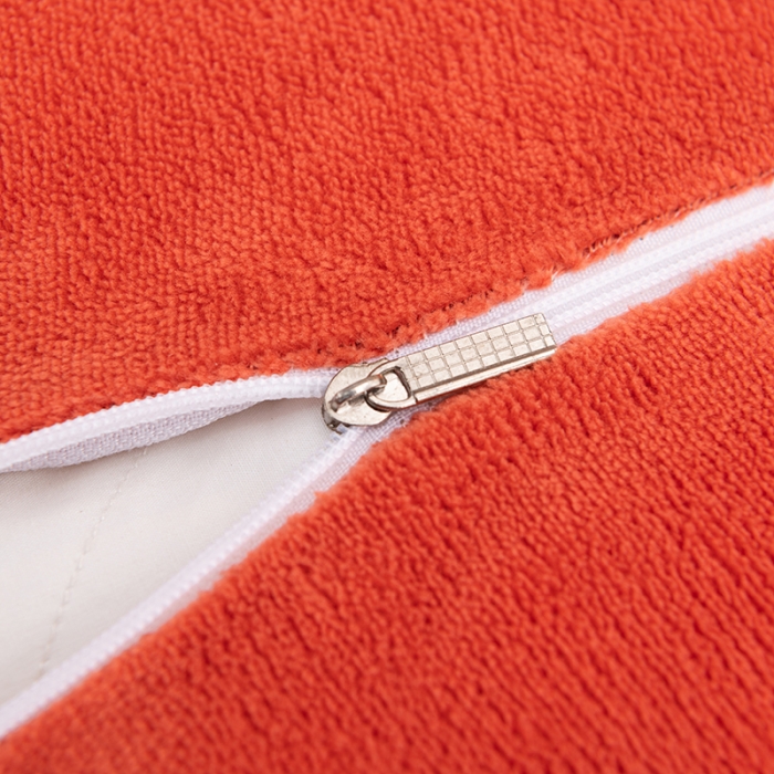 91家纺网 家纺一手货源 找家纺 澳萝拉家居 2021新款纯色牛奶绒枕套一对 橘色