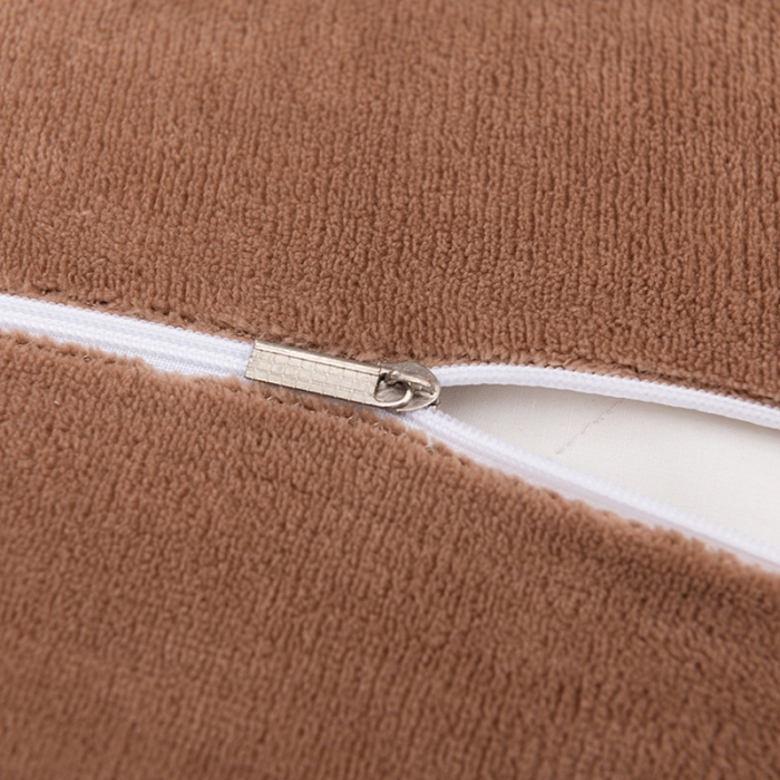 91家纺网 家纺一手货源 找家纺 澳萝拉家居 2021新款纯色牛奶绒枕套一对 咖啡色