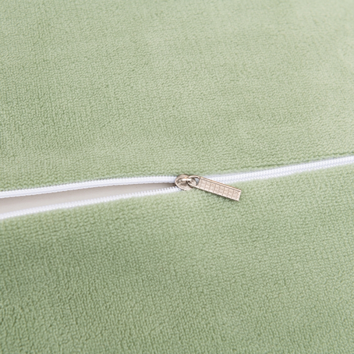 91家纺网 家纺一手货源 找家纺 澳萝拉家居 2021新款纯色牛奶绒枕套一对 抹茶绿