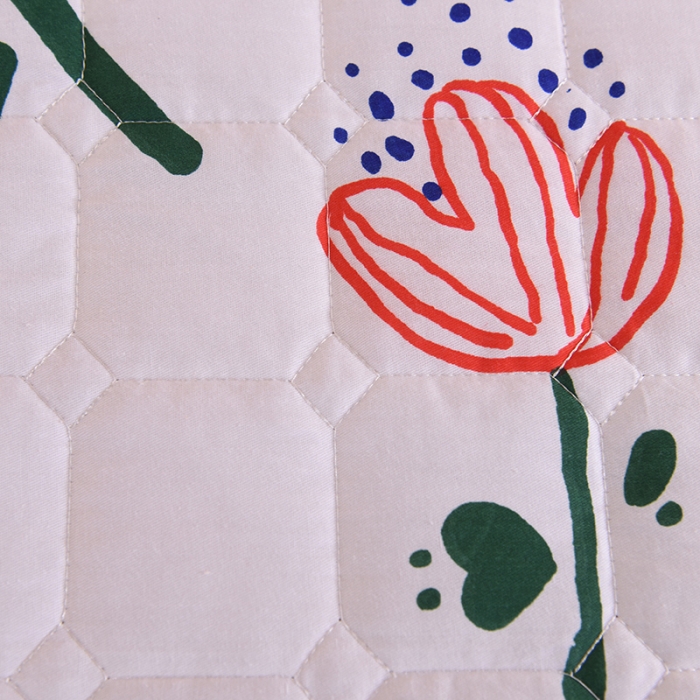 91家纺网 家纺一手货源 找家纺 甜之梦家纺 2025新款全棉夹棉防滑抗菌床笠 蝶恋花