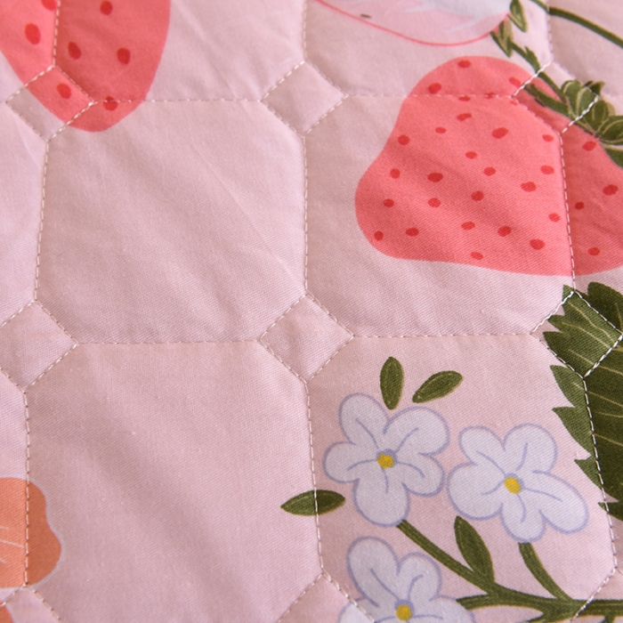 91家纺网 家纺一手货源 找家纺 甜之梦家纺 2025新款全棉夹棉防滑抗菌床笠 莓之语