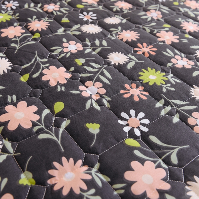 91家纺网 家纺一手货源 找家纺 甜之梦家纺 2025新款全棉夹棉防滑抗菌床笠 沁园春