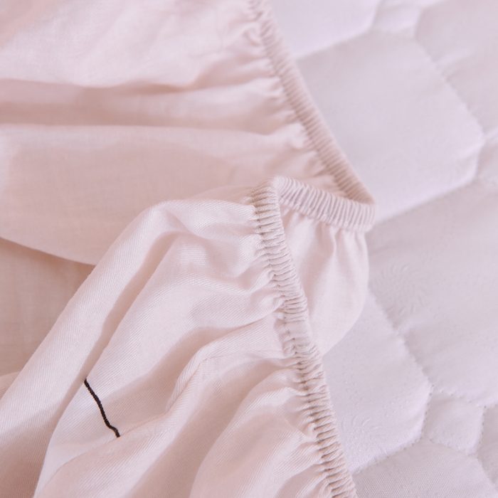 91家纺网 家纺一手货源 找家纺 甜之梦家纺 2025新款全棉夹棉防滑抗菌床笠 心想事橙