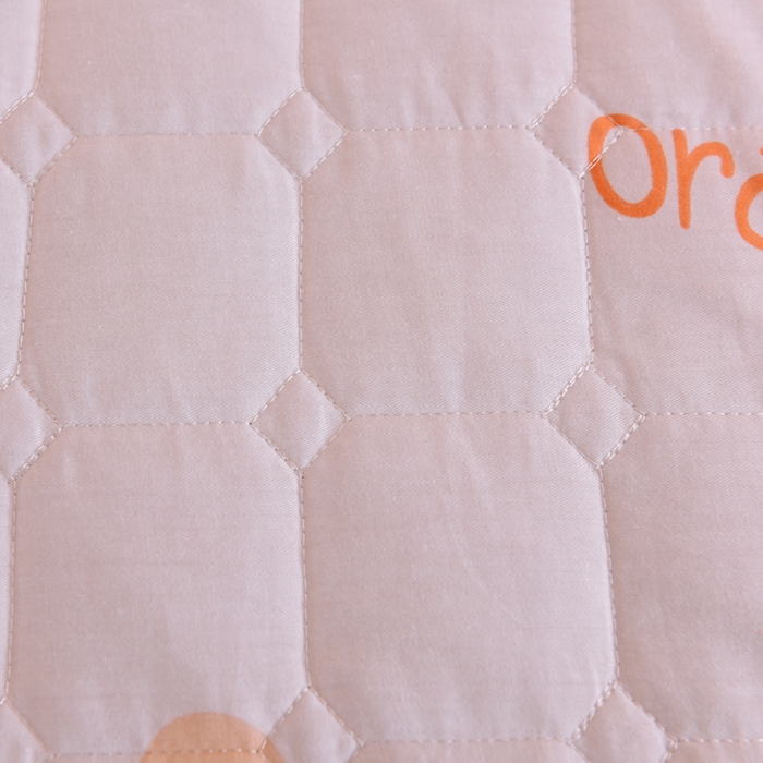 91家纺网 家纺一手货源 找家纺 甜之梦家纺 2025新款全棉夹棉防滑抗菌床笠 心想事橙