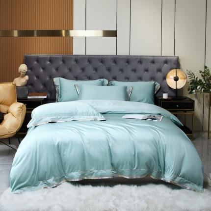 91家纺网 家纺一手货源 找家纺 总2021新款100支长绒棉纯棉被套轻奢全棉60支四件套纯色