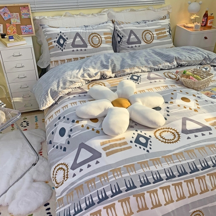 91家纺网 家纺一手货源 找家纺 （总）田野家纺 2021新款初夏全棉四件套纯棉小清新三件套