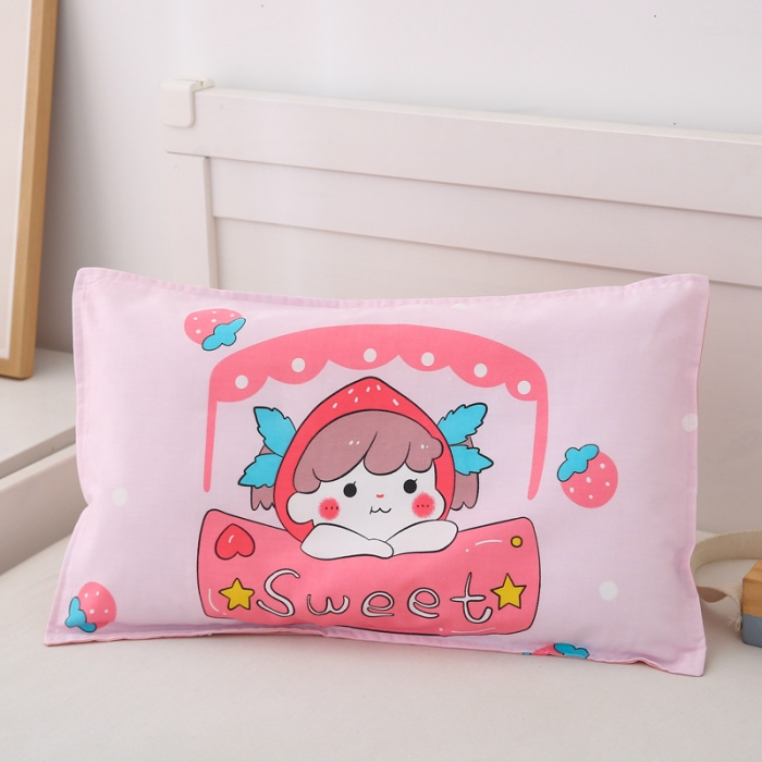 91家纺网 家纺一手货源 找家纺 鱼宝 2021新款AB版全棉婴童套件  草莓姑娘