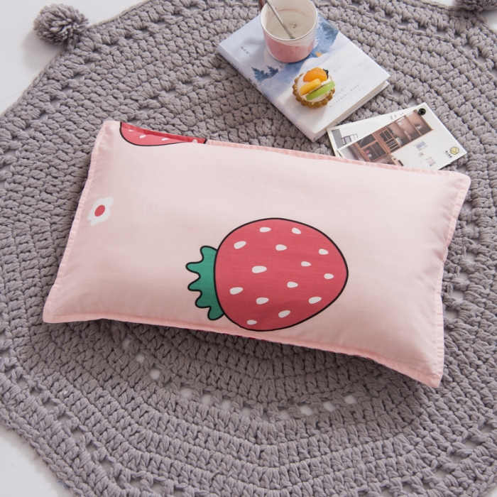 91家纺网 家纺一手货源 找家纺 鱼宝 2021新款AB版全棉婴童套件 大草莓