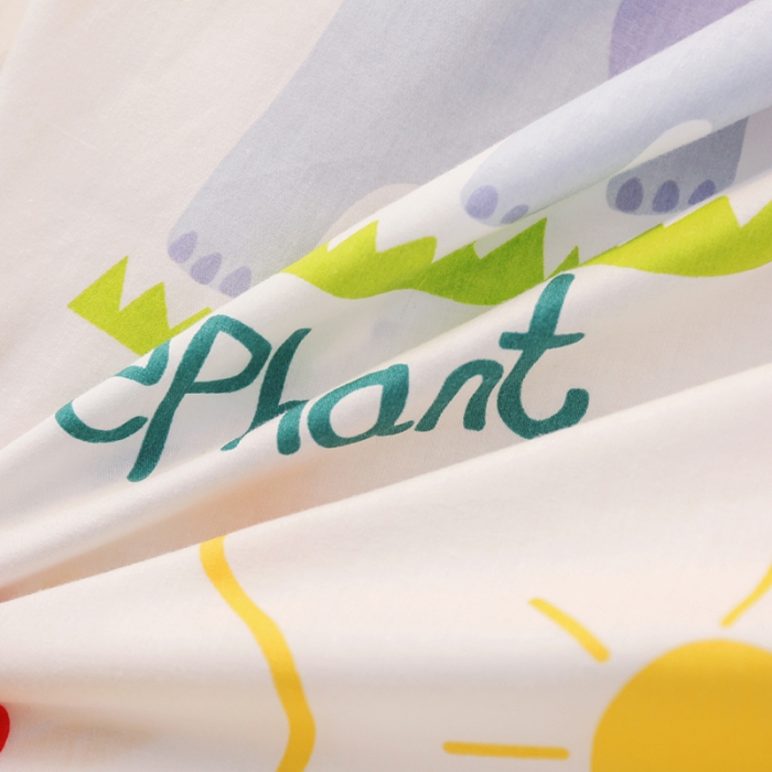 91家纺网 家纺一手货源 找家纺 鱼宝 2021新款AB版全棉婴童套件 动物乐园