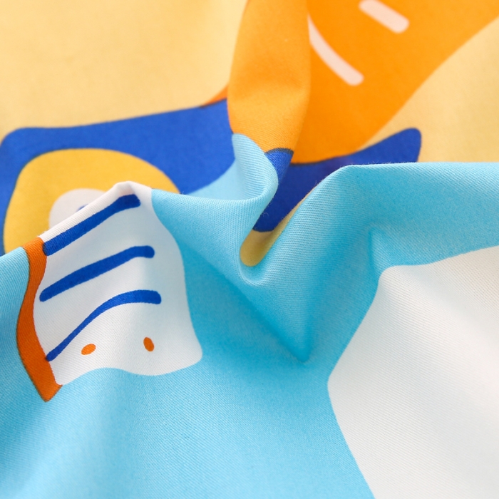 91家纺网 家纺一手货源 找家纺 鱼宝 2021新款AB版全棉婴童套件 开心挖机