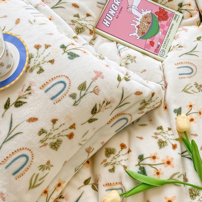 91家纺网 家纺一手货源 找家纺 （总）呗旺鹿2022ykk拉链印花牛奶绒四件套水晶法莱绒直播