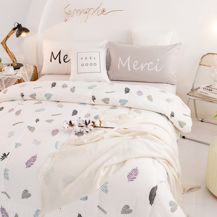 91家纺网 家纺一手货源 找家纺 首爱 2025新款纱布棉花被芯冬被春秋被子被芯 枫情