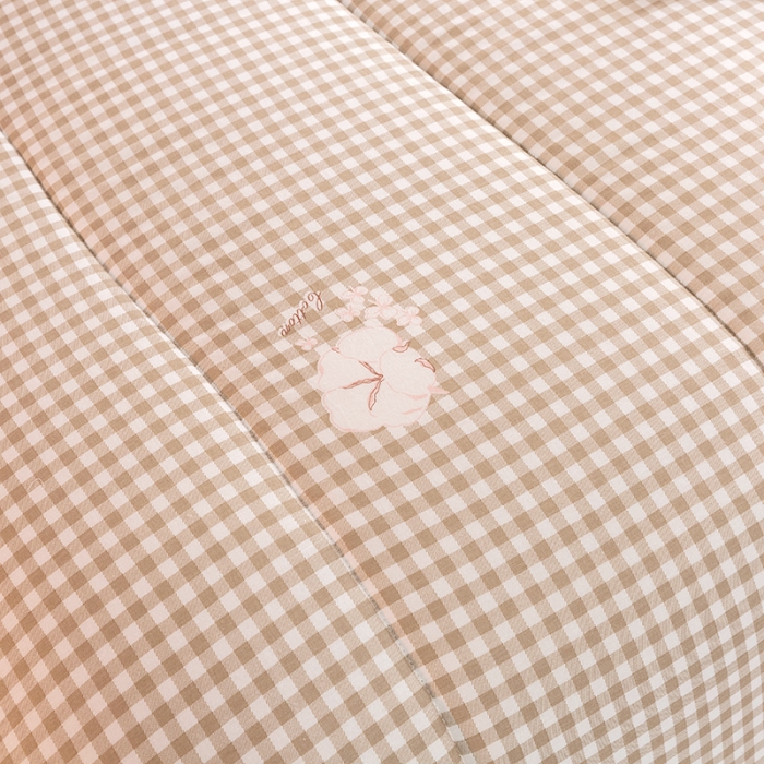 91家纺网 家纺一手货源 找家纺 首爱 2025新款纱布棉花被芯冬被春秋被子被芯 格子咖