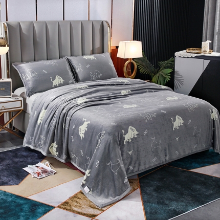 91家纺网 家纺一手货源 找家纺 2025总高克重赋雅-加厚云貂绒毛毯双面绒休闲毯 法莱绒枕套床单盖毯