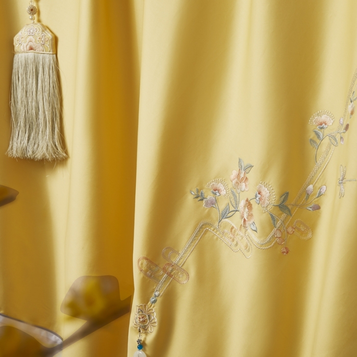 91家纺网 家纺一手货源 找家纺 爱情故事 2024新款婚庆100s全棉四件套秋月黄