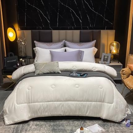 91家纺网 家纺一手货源 找家纺 （总）匠心 2021新款木本提花大豆被