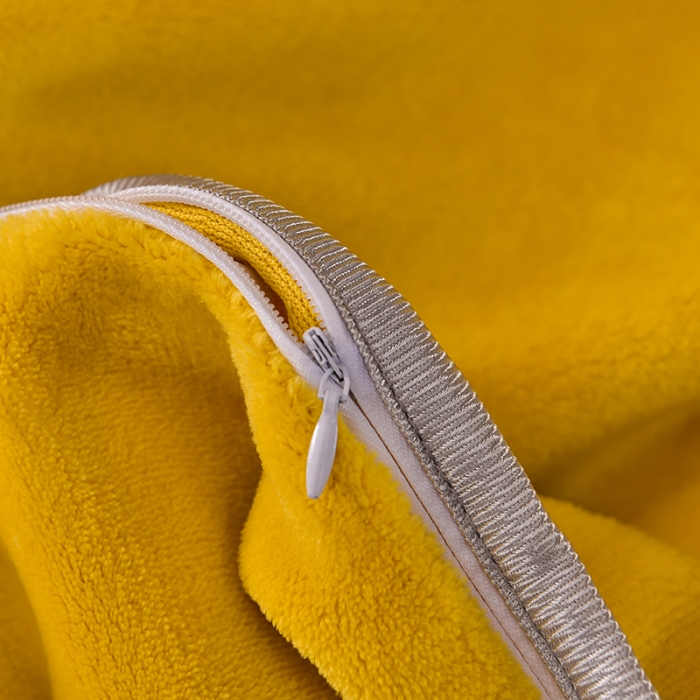 91家纺网 家纺一手货源 找家纺 牵梦萦家纺纯色加厚牛奶绒法莱绒四件套秋冬季加绒床裙款 黄色