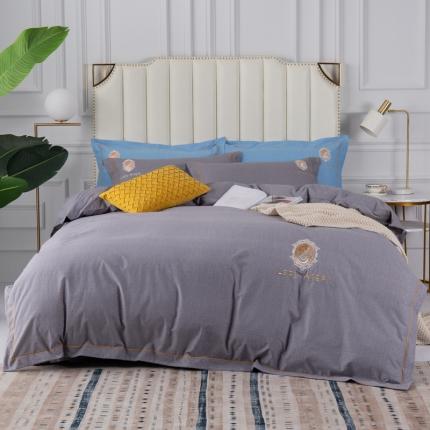 91家纺网 家纺一手货源 找家纺 （总）润淳家居 2025新60s全棉刺绣加厚磨毛四件套巴洛克