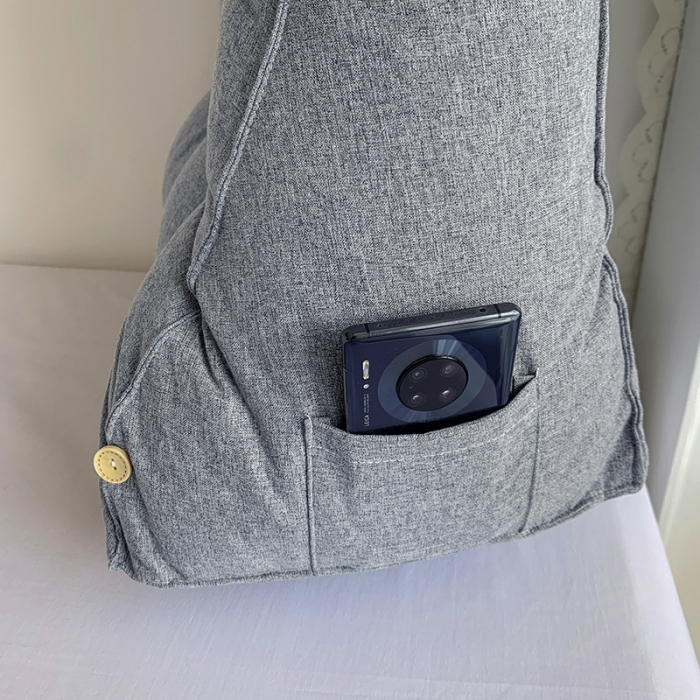 91家纺网 家纺一手货源 找家纺 永光家居 亚麻工学靠垫 床头靠垫抱枕 卧室腰枕大靠垫生石灰