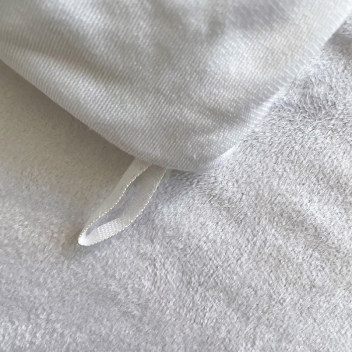 91家纺网 家纺一手货源 找家纺 邦妮 2024新款云貂绒纯色四件套 白色