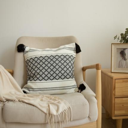 91家纺网 家纺一手货源 找家纺 （总) 恋佳 2021新款小格工艺编织枕系列