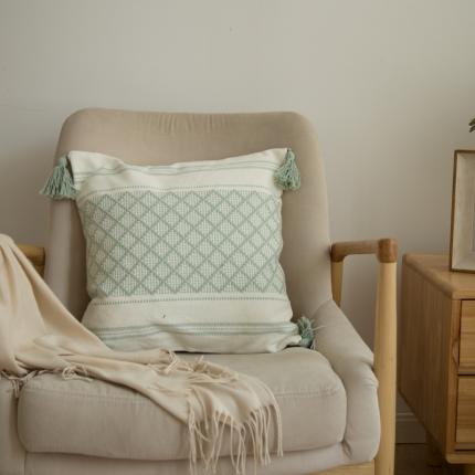 91家纺网 家纺一手货源 找家纺 （总) 恋佳 2021新款小格工艺编织枕系列