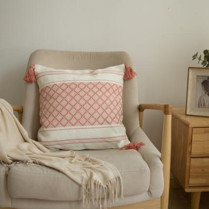 91家纺网 家纺一手货源 找家纺 （总) 恋佳 2021新款小格工艺编织枕系列