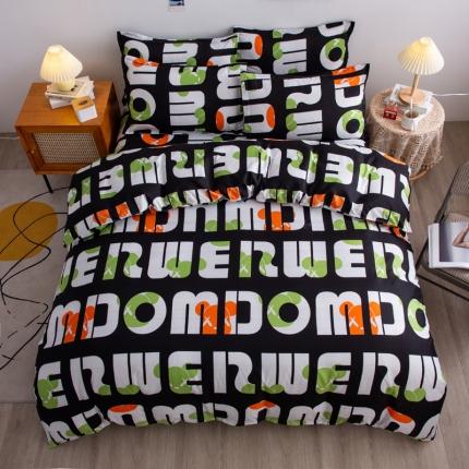 91家纺网 家纺一手货源 找家纺 乐居坊2021新款芦荟棉四件套 暴力迷彩