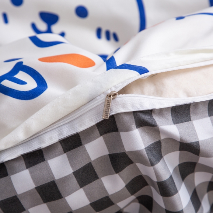 91家纺网 家纺一手货源 找家纺 乐居坊2021新款芦荟棉四件套 米小兔