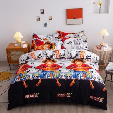 乐居坊2021新款芦荟棉四件套 热血青年