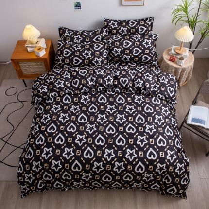 91家纺网 家纺一手货源 找家纺 乐居坊2021新款芦荟棉四件套 星辰