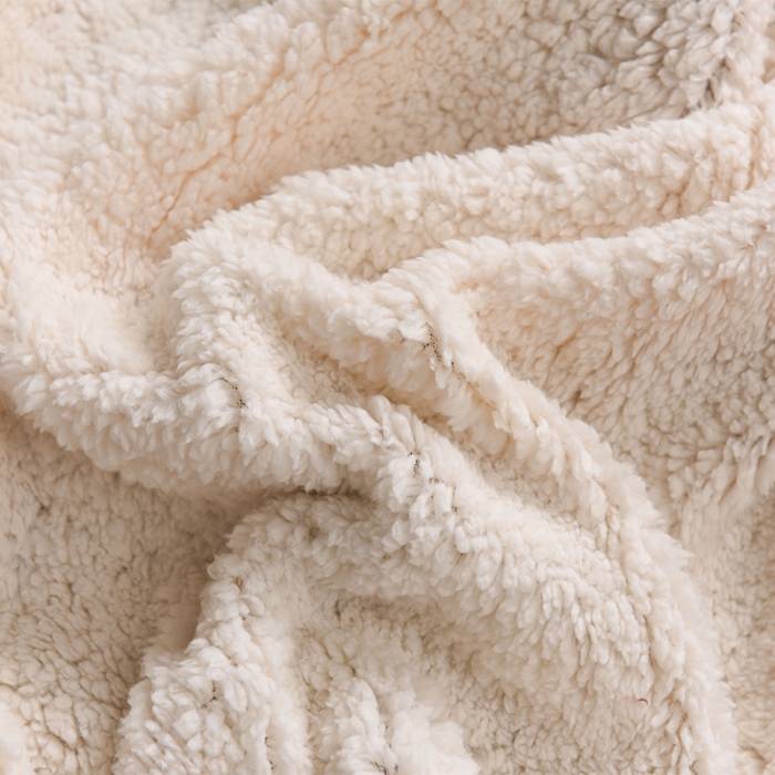 91家纺网 家纺一手货源 找家纺 BOSS 2021新款羊羔绒毛毯羊羔绒毯 单色红