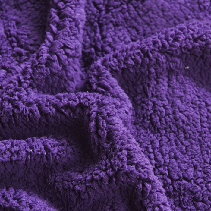 91家纺网 家纺一手货源 找家纺 BOSS 2021新款羊羔绒毛毯羊羔绒毯 玛瑙紫