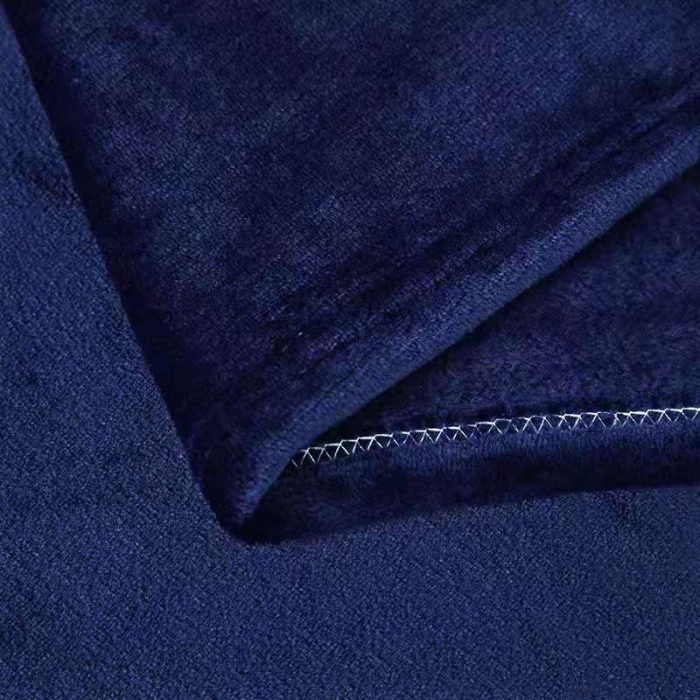 91家纺网 家纺一手货源 找家纺 新丽佳家纺 新款220克法莱绒毛毯赠品毛毯床单礼品盖毯 宝蓝