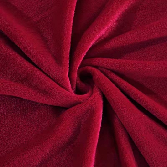 91家纺网 家纺一手货源 找家纺 新丽佳家纺 新款220克法莱绒毛毯赠品毛毯床单礼品盖毯 酒红