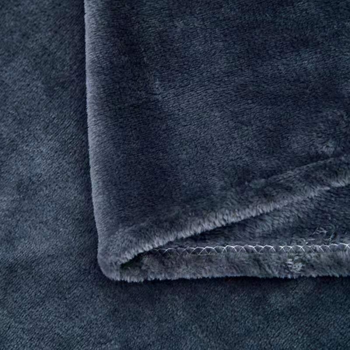 91家纺网 家纺一手货源 找家纺 新丽佳家纺 新款220克法莱绒毛毯赠品毛毯床单礼品盖毯 深灰