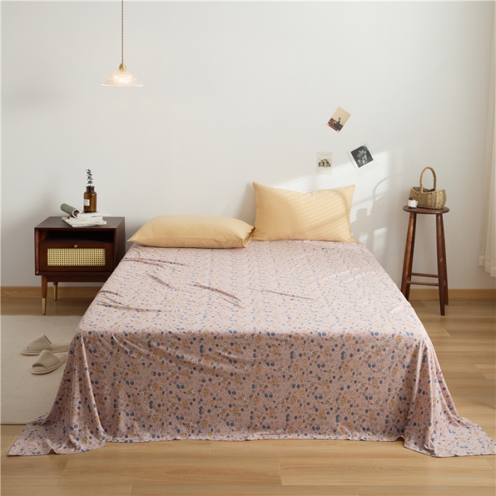 91家纺网 家纺一手货源 找家纺 原研家居 新款kinfolk原研针织棉印花单床单 达洛