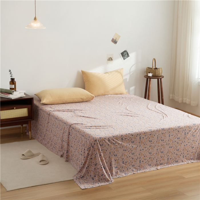 91家纺网 家纺一手货源 找家纺 原研家居 新款kinfolk原研针织棉印花单床单 达洛