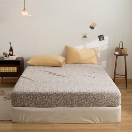 91家纺网 家纺一手货源 找家纺 原研家居 新款kinfolk原研针织棉印花 单床笠 博克