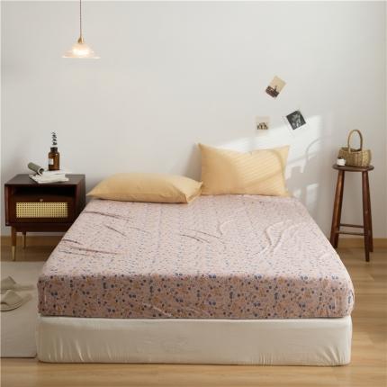 91家纺网 家纺一手货源 找家纺 原研家居 新款kinfolk原研针织棉印花 单床笠 达洛