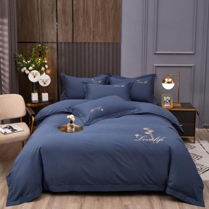 91家纺网 家纺一手货源 找家纺 （总）芊寻 2024新款60支全棉磨毛绣花四件套