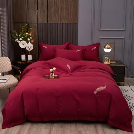 91家纺网 家纺一手货源 找家纺 （总）芊寻 2024新款60支全棉磨毛绣花四件套