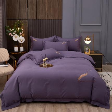 91家纺网 家纺一手货源 找家纺 （总）芊寻 2024新款60支全棉磨毛绣花四件套