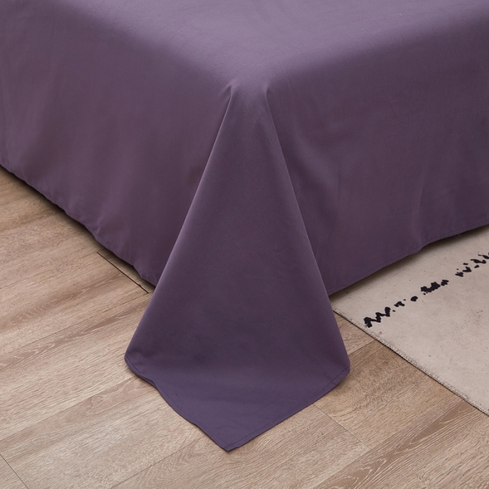 91家纺网 家纺一手货源 找家纺 芊寻 2024新款60支全棉磨毛绣花四件套 羽墨 玛莎紫