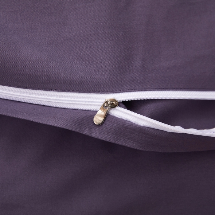 91家纺网 家纺一手货源 找家纺 芊寻 2024新款60支全棉磨毛绣花四件套 羽墨 玛莎紫