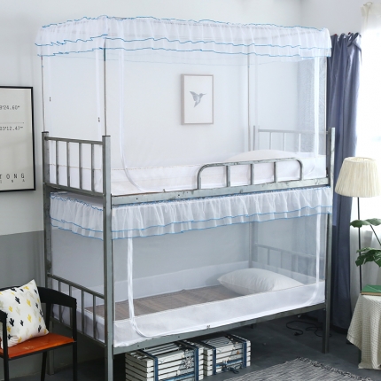 91家纺网 家纺一手货源 找家纺 (总)海虹蚊帐 学生蚊帐螺坐床上下铺蚊帐