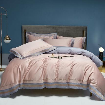 91家纺网 家纺一手货源 找家纺 （总）爱缦 2021新款星空系列100支长绒棉奥棉四件套