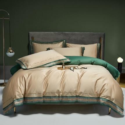 91家纺网 家纺一手货源 找家纺 （总）爱缦 2021新款星空系列100支长绒棉奥棉四件套