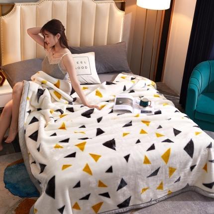 91家纺网 家纺一手货源 找家纺 新款拉舍尔毛毯4-12斤CC-706大三角