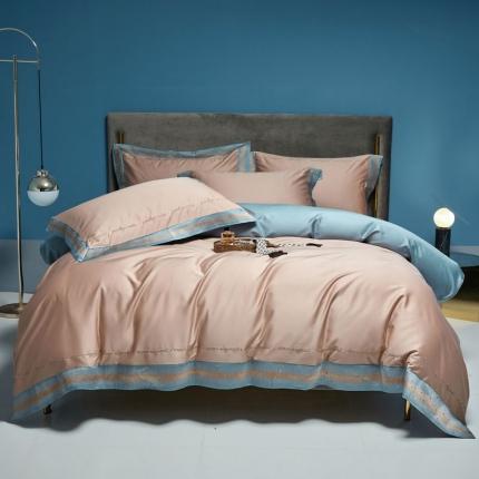 爱缦 2021新款星空系列100支长绒棉奥棉四件套 丽莎棕